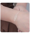 Plain Silver Bracelet BRS-215